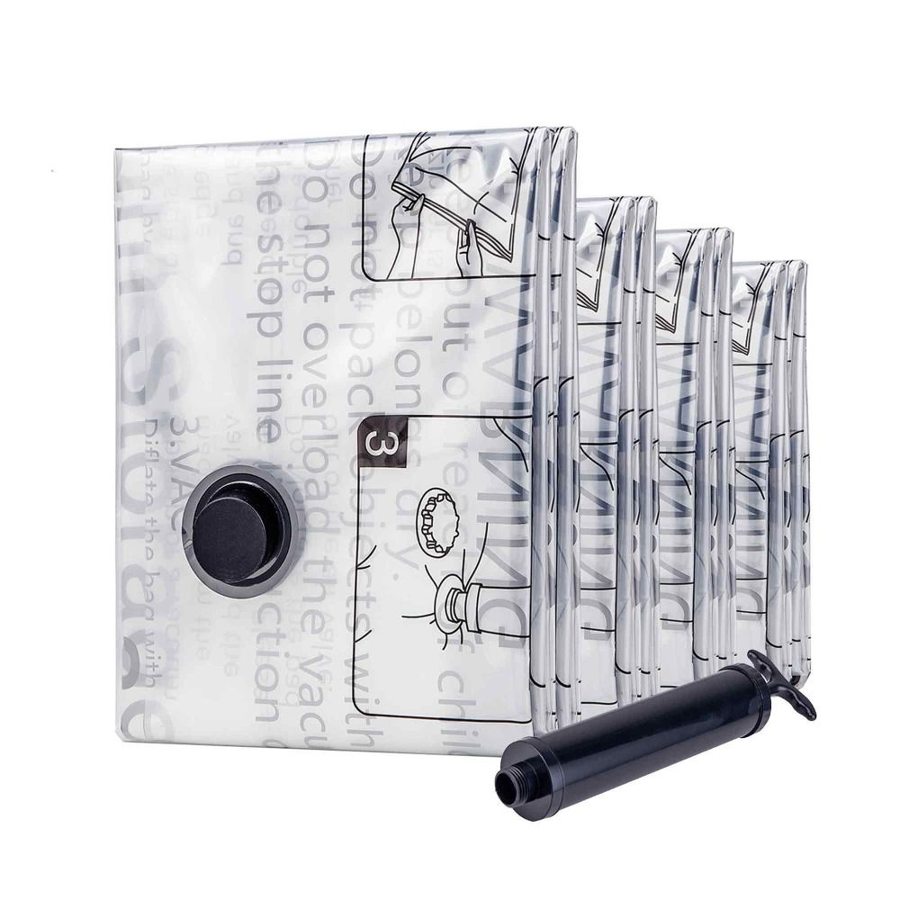 Winter Clothing Organizer - ถุงเก็บของสูญญากาศแบบหนา ทนทาน ประหยัดพื้นที่ สำหรับจัดเก็บเสื้อผ้า ถุงเก็บผ้าห่มฤดูหนาวแบบใช้ซ้ำได้