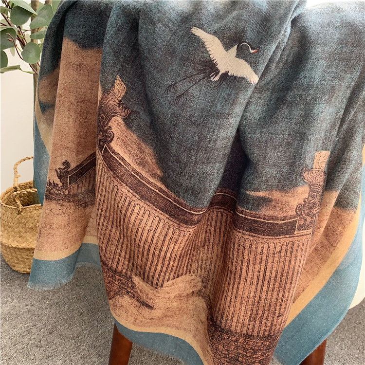 Winter Clothing Accessories - Pure Cashmere Tassels Shawls Stole ผู้หญิงขนาดใหญ่
