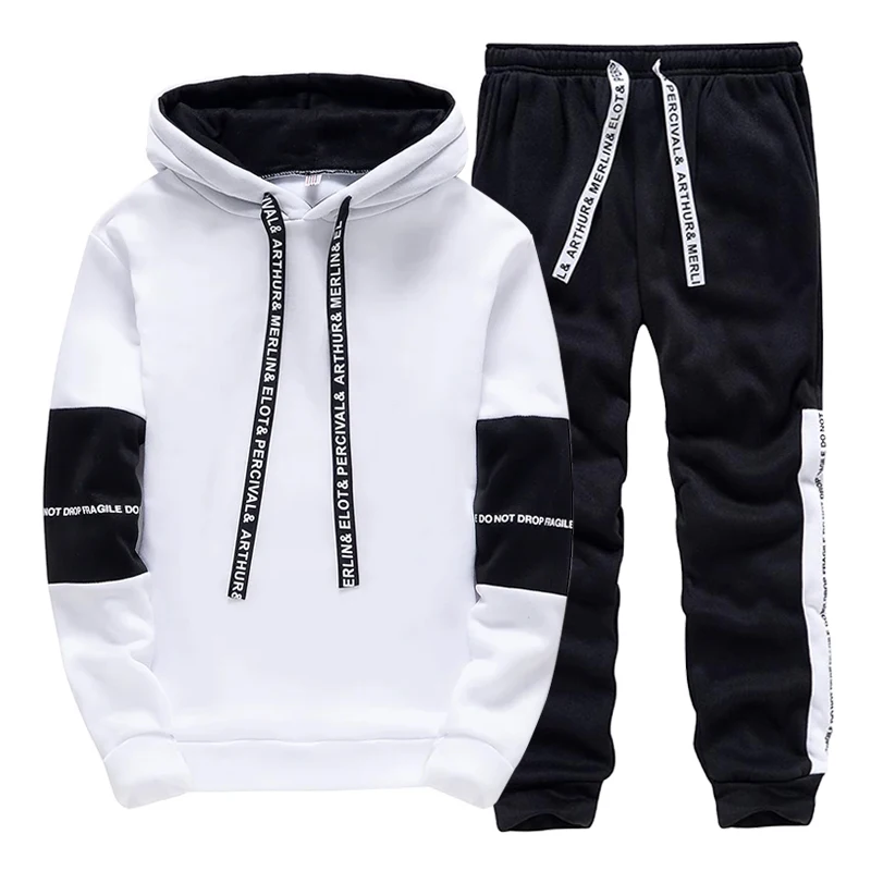 Winter Clothing Pants - ชุดวอร์มผู้ชาย เสื้อฮู้ดลำลองสำหรับกิจกรรมกลางแจ้ง กีฬา วิ่งจ๊อกกิ้ง เสื้อผ้าผู้ชาย แฟชั่นฤดูใบไม้ร่วง