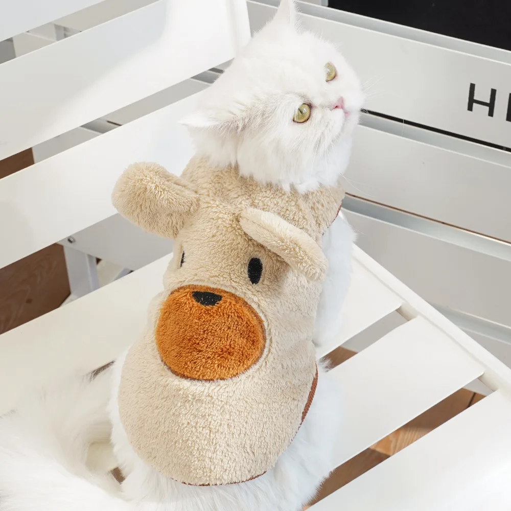 Winter Clothing Accessories - เสื้อผ้าสุนัขขนนุ่มสำหรับฤดูหนาว ชุดน่ารักสำหรับสัตว์เลี้ยง ลูกสุนัข เท็ดดี้ ชเนาเซอร์ เสื้อผ้าสุนัขและแมว