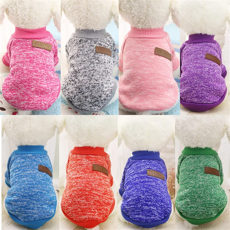 Winter Clothing Accessories - เสื้อผ้าสุนัขน่ารักสําหรับสุนัขขนาดเล็กนุ่มสัตว์เลี้ยงสุนัขเสื้อกันหนาวเสื้อผ้าสําหรับสุนัขฤดูหนาว Chihuahua เสื้อผ้าคลาสสิกสัตว์เลี้ยงชุดอุปกรณ์เสริม