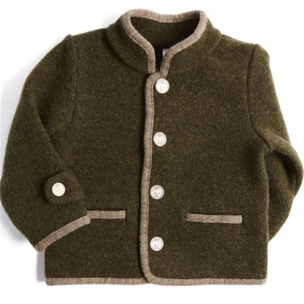 Winter Clothing Baby - เสื้อผ้าเด็กฤดูใบไม้ร่วงฤดูหนาวอังกฤษ Lamb ขนสัตว์เด็กเสื้อ Windbreaker สองด้านขนสัตว์ Single-Breasted