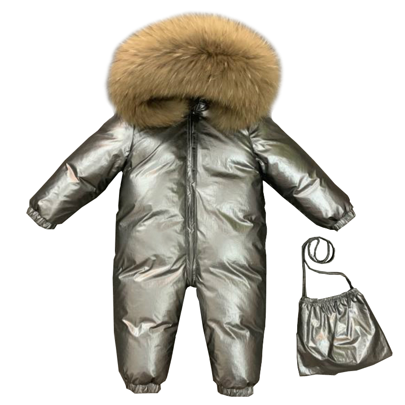 Winter Clothing For Toddlers - เด็กฤดูหนาว-30C Thicken เสื้อแจ็คเก็ตสาวนอกเสื้อผ้าเด็กฤดูหนาวเสื้อสำหรับรัสเซียเด็กวัยหัดเดิน Outerwear Romper เสื้อ