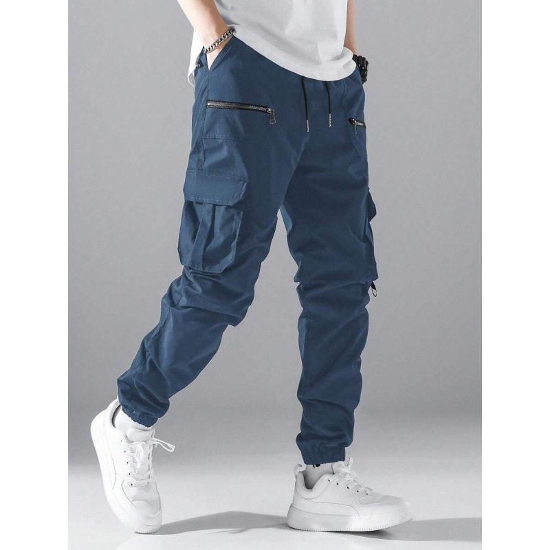 Winter Clothing Pants - W 77752 กางเกงคาร์โก้ผู้ชาย ทรงหลวม กางเกงลำลอง ไซส์ใหญ่