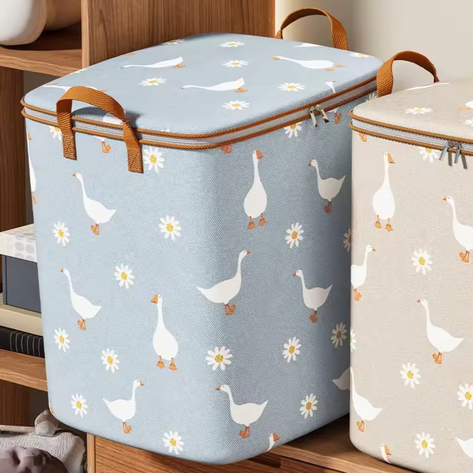 Winter Clothing Organizer - ถุงเก็บของเดซี่กูส สำหรับผ้านวม เสื้อแจ็คเก็ตขนเป็ด เสื้อผ้าฤดูหนาว ความจุขนาดใหญ่ พับเก็บได้