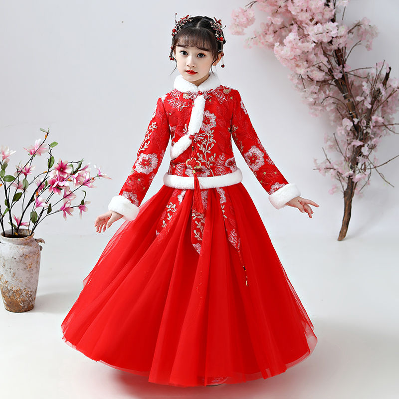 Hanfu 2024ชุดเด็กผู้หญิงแบบโบร - Winter Clothing Baby บทวิจารณ์และราคา