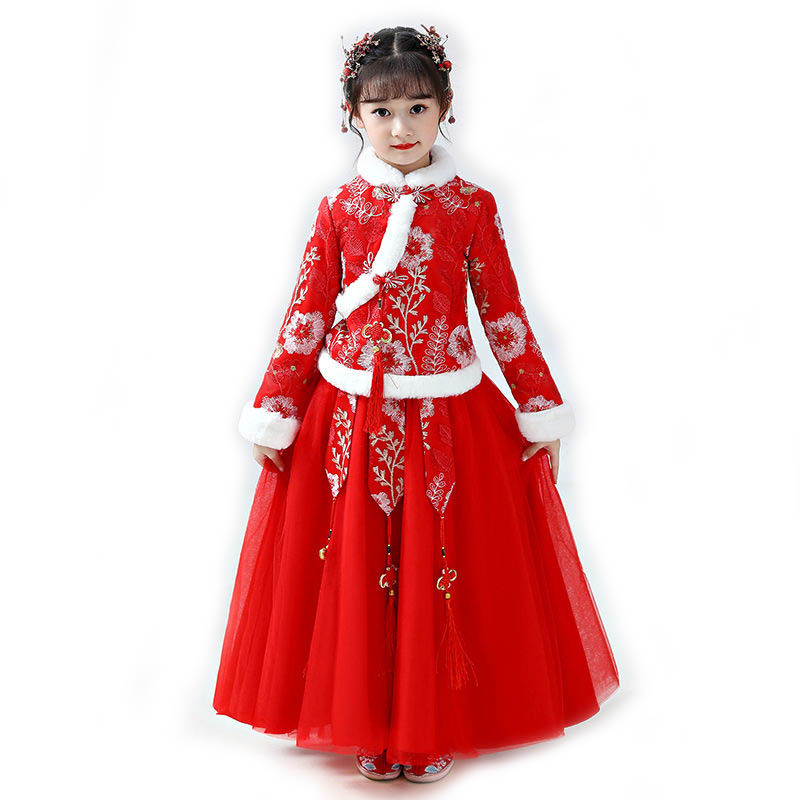 Hanfu 2024ชุดเด็กผู้หญิงแบบโบร - Winter Clothing Baby บทวิจารณ์และราคา