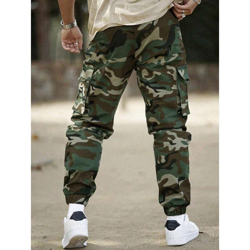 กางเกงคาร์โก้ลายพรางทรงหลวม กา - Winter Clothing Pants บทวิจารณ์และราคา