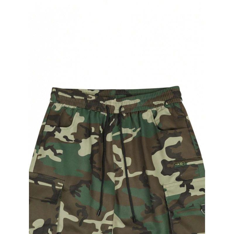 กางเกงคาร์โก้ลายพรางทรงหลวม กา - Winter Clothing Pants บทวิจารณ์และราคา