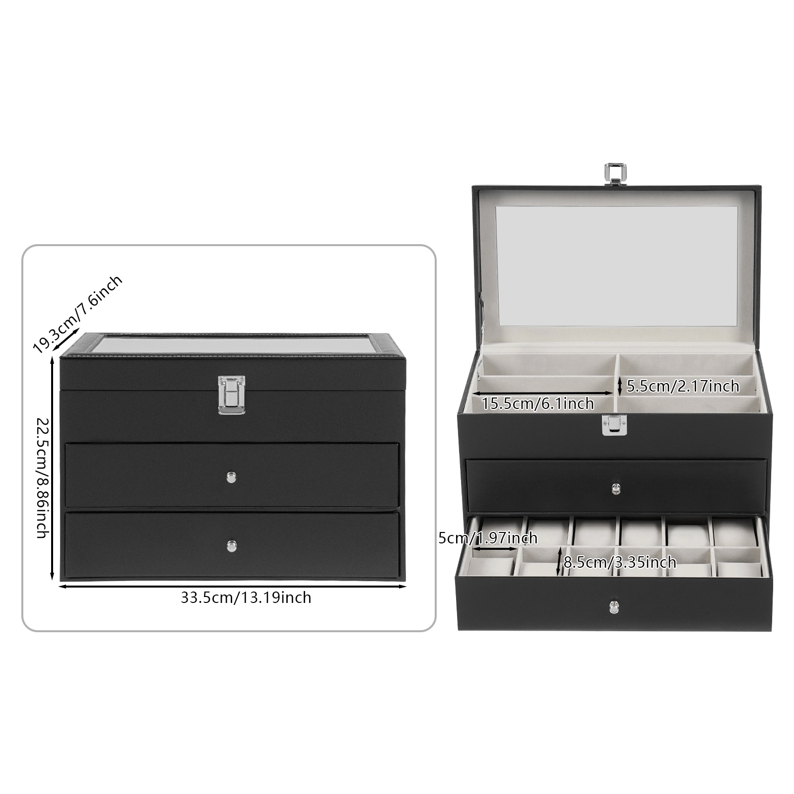กล่องเก็บนาฬิกาและแว่นตา กล่อง - Winter Clothing Organizer บทวิจารณ์และราคา