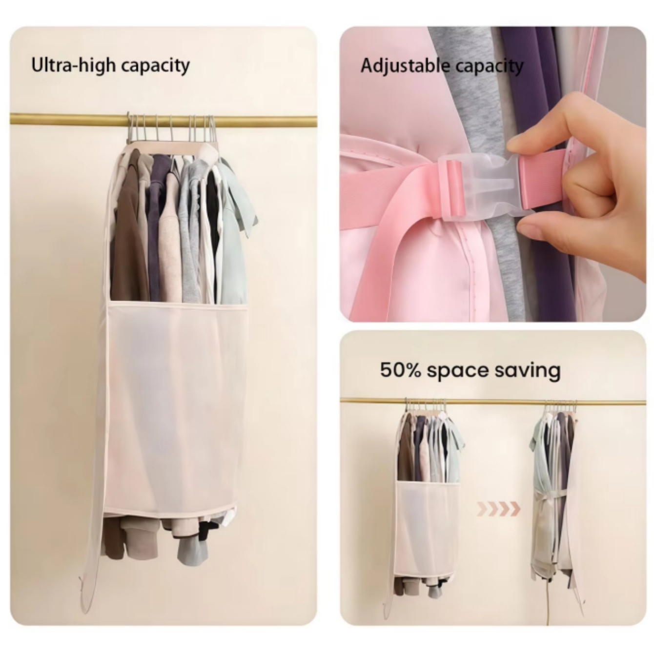 ถุงเก็บเสื้อผ้าแบบแขวน ประหยัด - Winter Clothing Organizer บทวิจารณ์และราคา