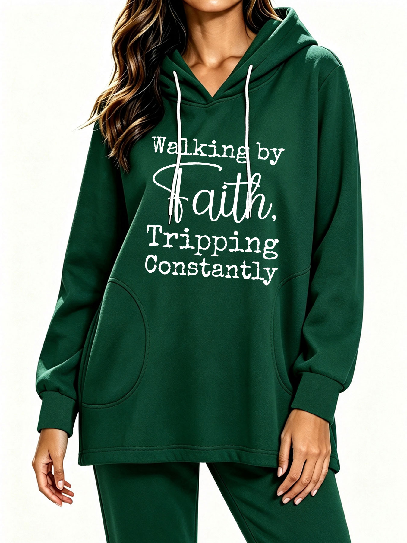 เสื้อฮู้ดสีขาวพิมพ์ลายคำพูดสนุ - Winter Clothing Quotes บทวิจารณ์และราคา