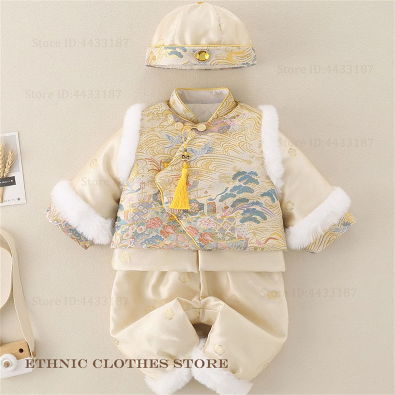 ชุดถังซูสำหรับเด็กผู้ชาย ฉลองค - Winter Clothing Baby บทวิจารณ์และราคา