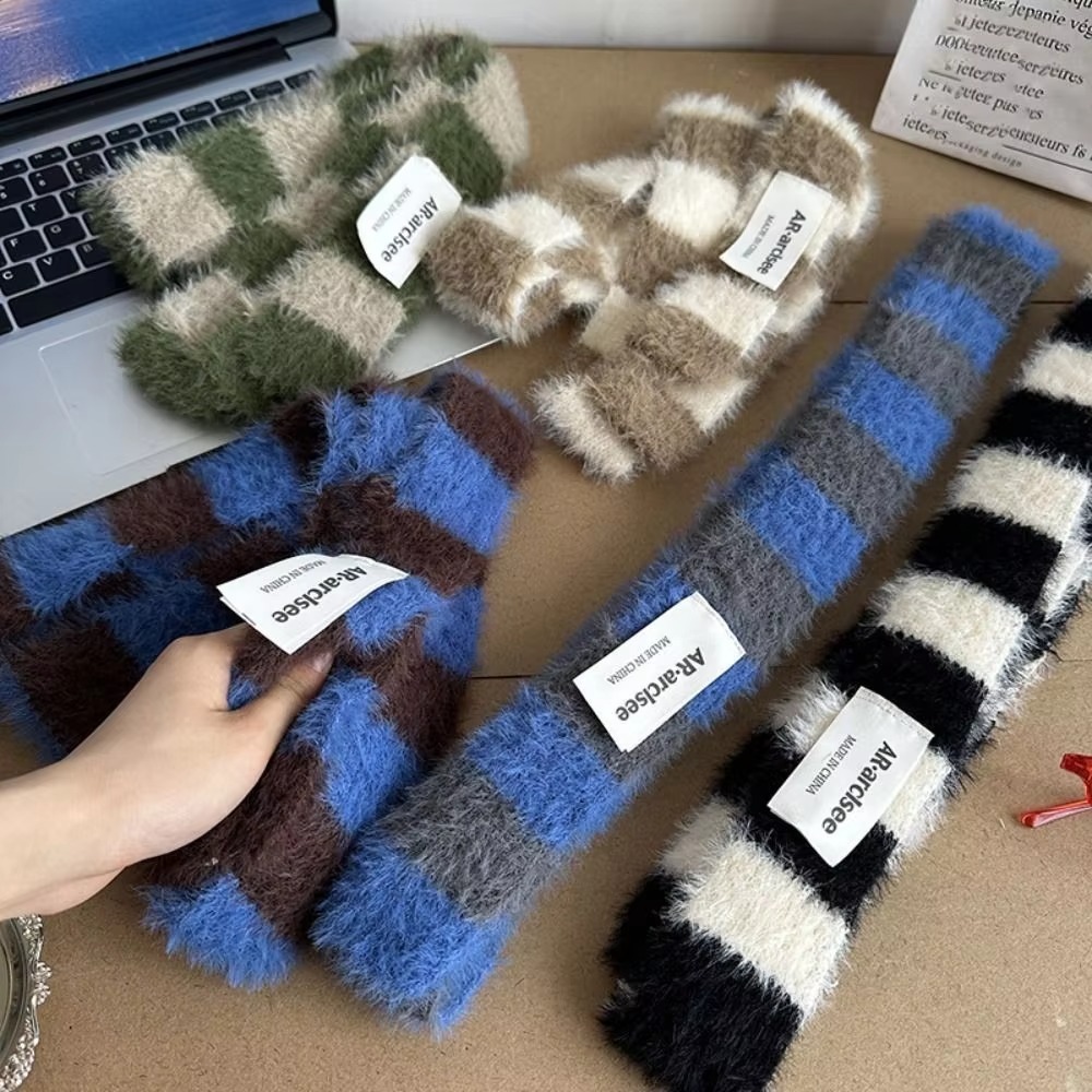ผ้าพันคอไหมพรมลายทาง Y2 ผ้าพัน - Winter Clothing Accessories บทวิจารณ์และราคา