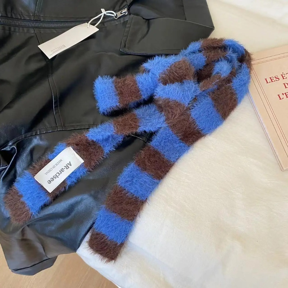 ผ้าพันคอไหมพรมลายทาง Y2 ผ้าพัน - Winter Clothing Accessories บทวิจารณ์และราคา