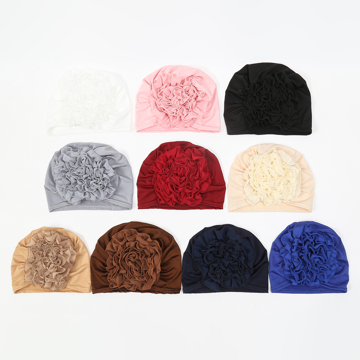 หมวกฮิญาบผู้หญิงมุสลิมตกแต่งดอ - Winter Clothing Accessories บทวิจารณ์และราคา