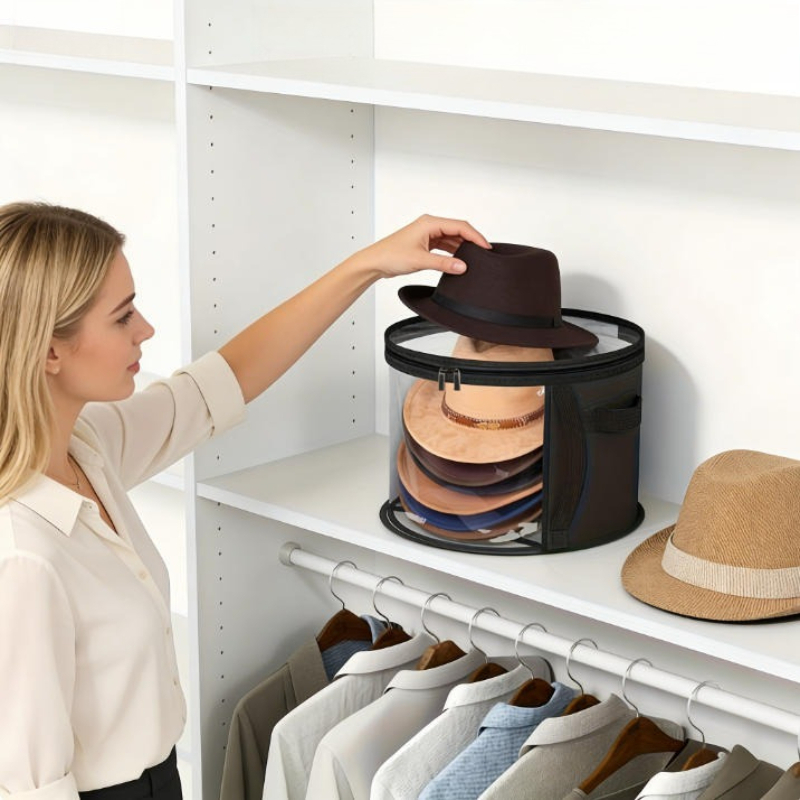 ถังเก็บหมวกฤดูหนาว ถุงเก็บเสื้ - Winter Clothing Organizer บทวิจารณ์และราคา