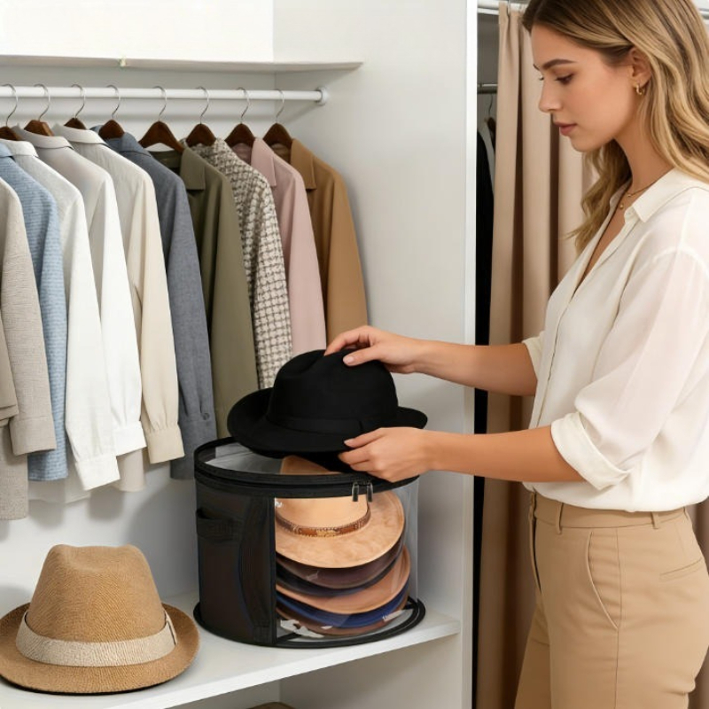 ถังเก็บหมวกฤดูหนาว ถุงเก็บเสื้ - Winter Clothing Organizer บทวิจารณ์และราคา
