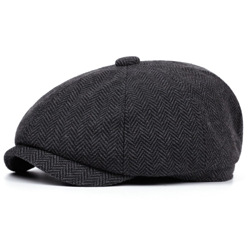 หมวกเบเร่ต์ย้อนยุคสีทึบของผู้ช - Winter Clothing Accessories บทวิจารณ์และราคา