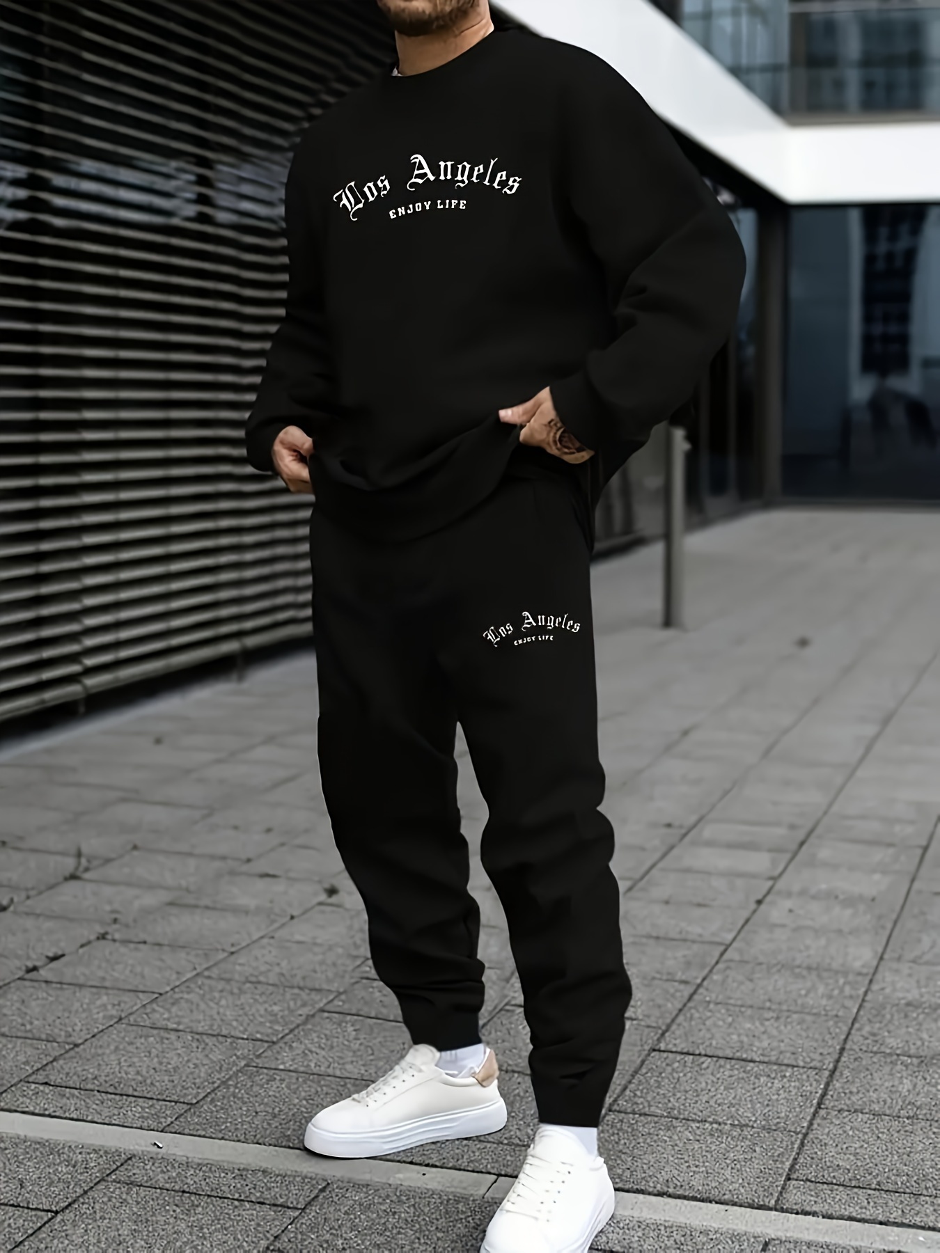 ชุดกีฬาผู้ชาย: เสื้อคอกลมแขนยา - Winter Clothing Affordable บทวิจารณ์และราคา
