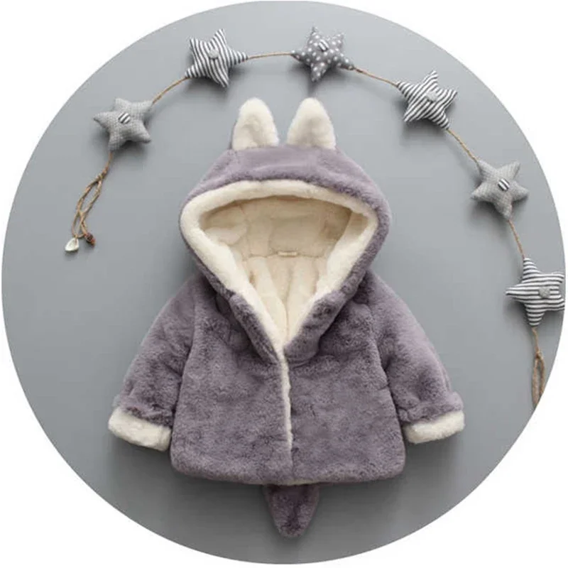 แจ็คเก็ตมีหูแมวน่ารักสำหรับเด็ - Winter Clothing Baby บทวิจารณ์และราคา