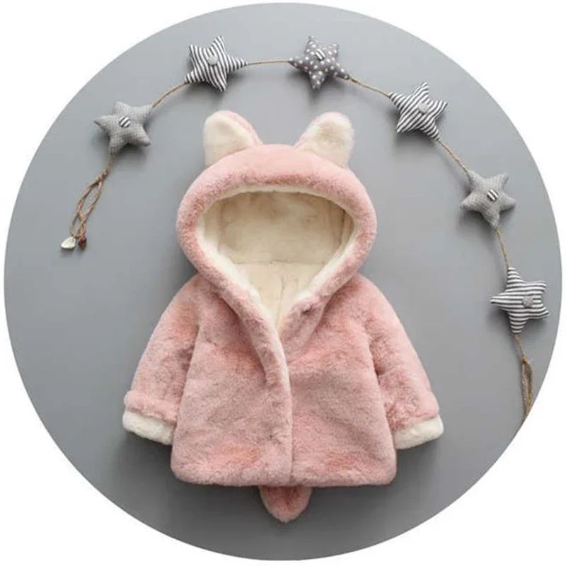 แจ็คเก็ตมีหูแมวน่ารักสำหรับเด็ - Winter Clothing Baby บทวิจารณ์และราคา