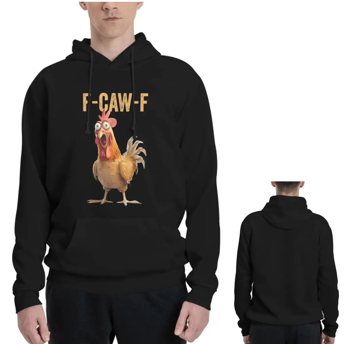 เสื้อฮู้ดดี้ลายไก่ตลก F-Caw-F  - Winter Clothing Quotes บทวิจารณ์และราคา