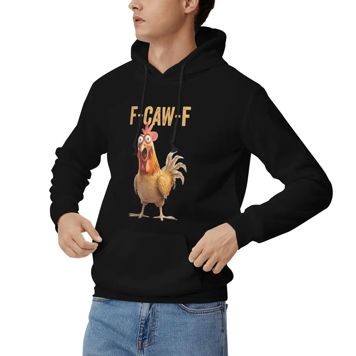 เสื้อฮู้ดดี้ลายไก่ตลก F-Caw-F  - Winter Clothing Quotes บทวิจารณ์และราคา