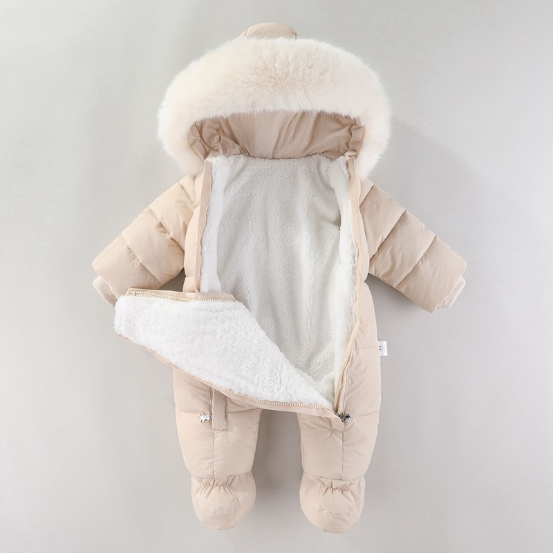 ชุดหมีทารกแรกเกิดฤดูหนาวพร้อมถ - Winter Clothing Baby บทวิจารณ์และราคา