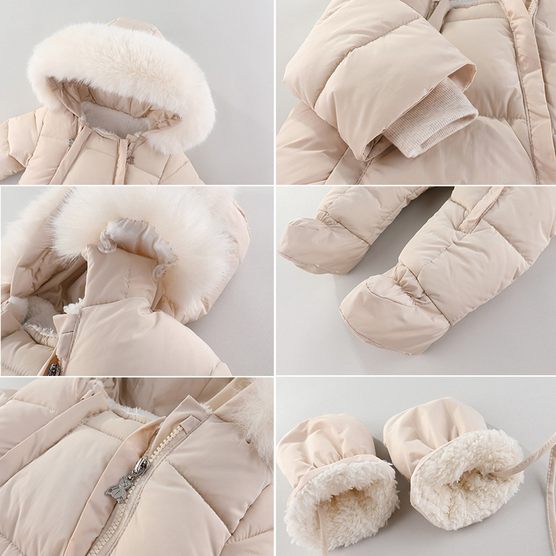 ชุดหมีทารกแรกเกิดฤดูหนาวพร้อมถ - Winter Clothing Baby บทวิจารณ์และราคา
