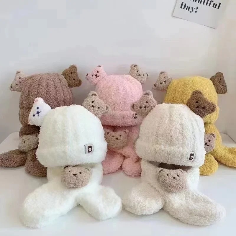 1-10 ชิ้น ชุดหมวกและผ้าพันคอเด - Winter Clothing Baby บทวิจารณ์และราคา