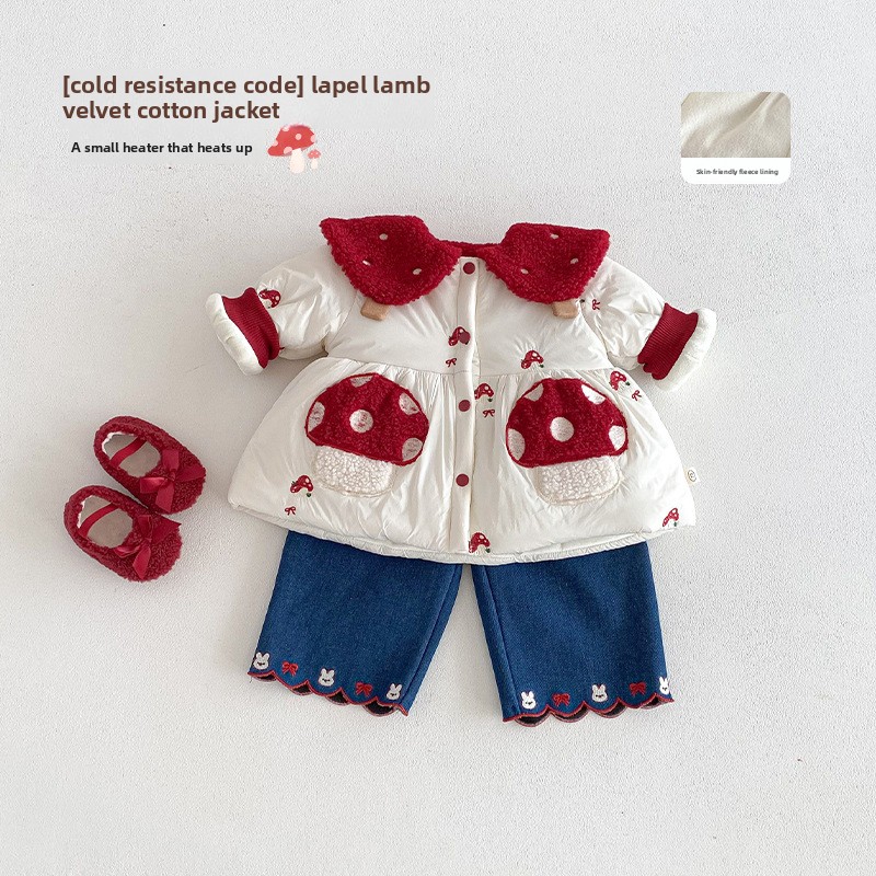 ชุดเด็กผู้หญิงสไตล์ตะวันตกสำหร - Winter Clothing Baby บทวิจารณ์และราคา